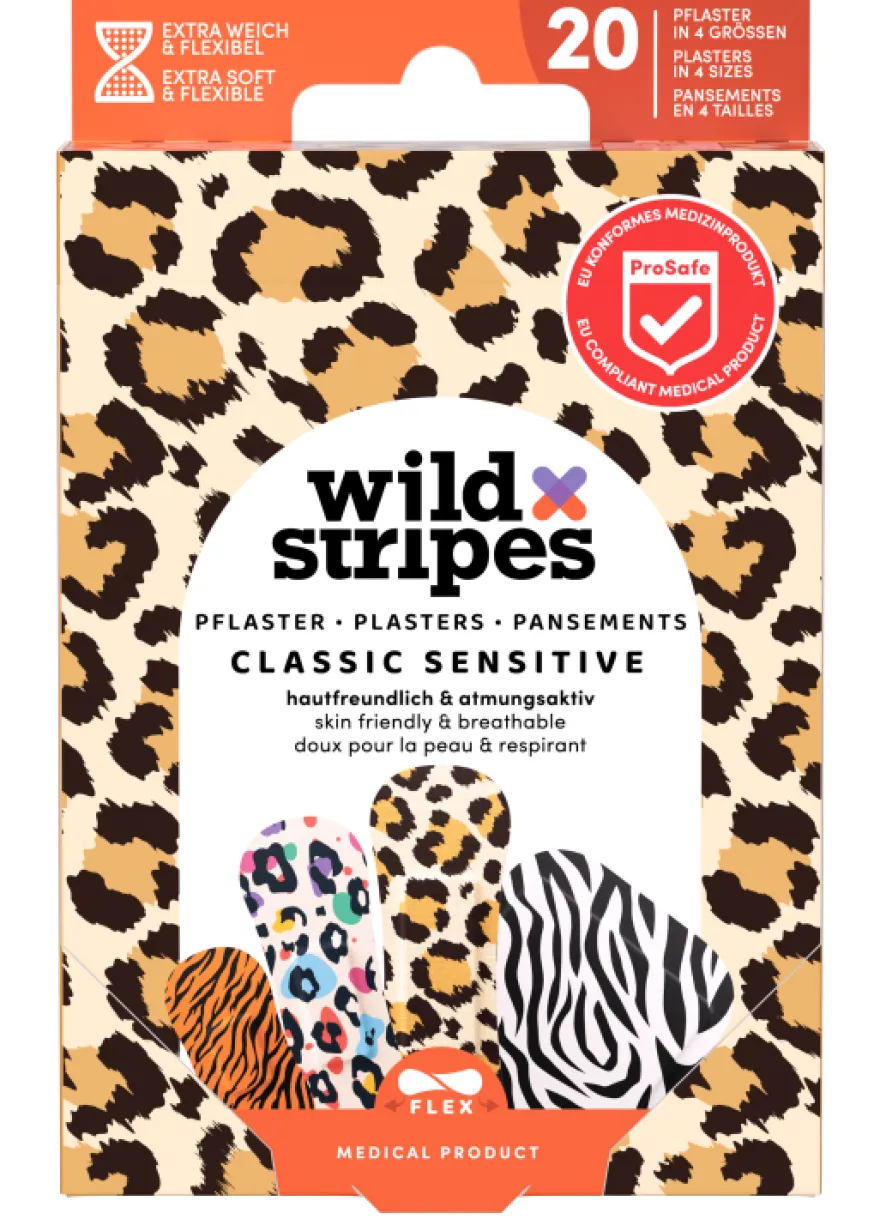 Wild Stripes Pleister Classic Sensitive Animal (20 stuks)