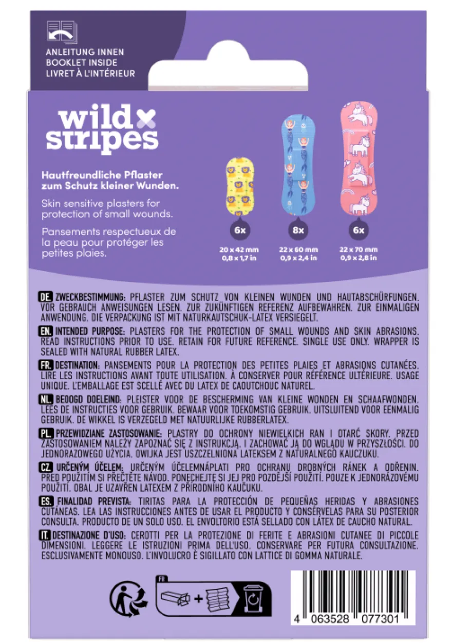 Wild Stripes Pleister Kinder Fantasy (20 stuks)