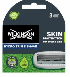 Wilkinson Hydro Trim & Shave Skin Body & Balls Mesjes (3 stuks)