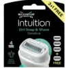 Wilkinson Intuition 2in1 Soap & Shave Sensitive Navulmesjes (4 stuks)
