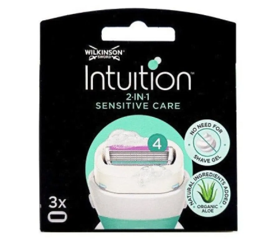 Wilkinson Intuition Sensitive Care 2-in-1 Verwisselbare Mesjes (3 stuks)