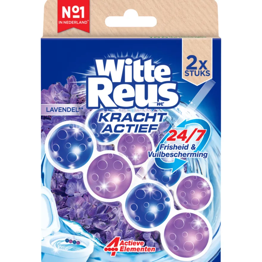Witte Reus Wc Blok Kracht Actief Lavendel (2 x 50 gr)