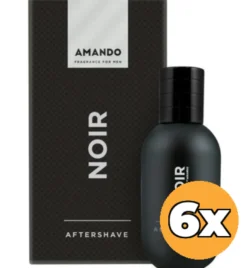 6x Amando Noir Aftershave (50 ml)