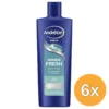 6x Andrelon Men Shampoo Marine Fresh (400 ml)