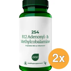 2x AOV 254 B12 Adenosyl & methylcobalamine (120 zuigtabletten)