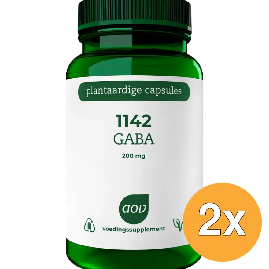 2x AOV 1142 Gaba 200mg (60 vega capsules)