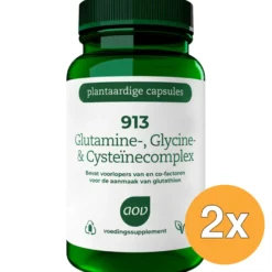 2x AOV 913 Glutamine- glycine & cysteinecomplex (30 vega capsules)