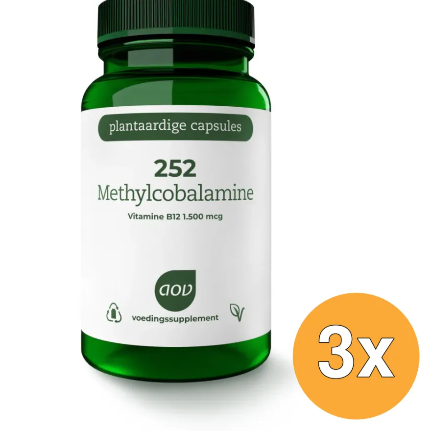 3x AOV 252 Methyl cobalamine (60 vega capsules)