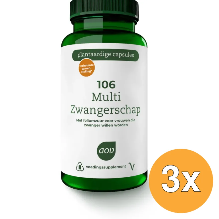 3x AOV 106 Multi zwangerschap (60 vega capsules)