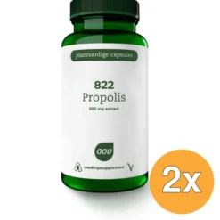 2x Aov 822 Propolis 600Mg (60 vega capsules)
