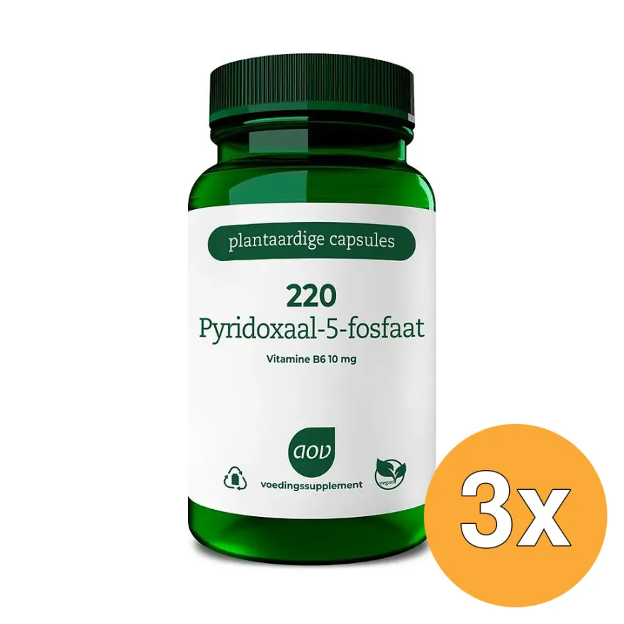 3x AOV 220 Pyridoxaal-5-Fosfaat (120 vega capsules)