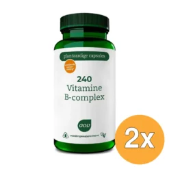 2x Aov 240 Vitamine B Complex 30Mg (60 vega capsules)