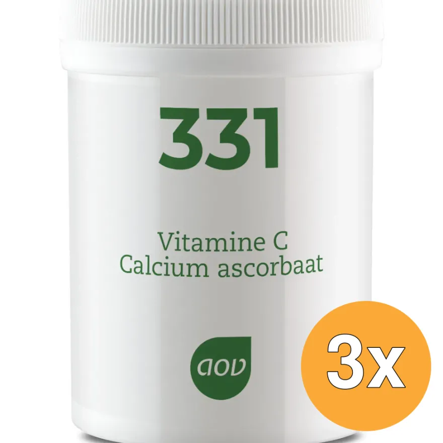 3x AOV 331 Vitamine C calcium ascorbaat (250 gr)