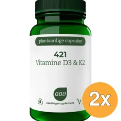 2x AOV 421 Vitamine D3 & K2 (60 vega capsules)