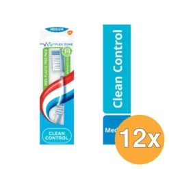 12x Aquafresh Tandenborstel clean control me (1 stuk)