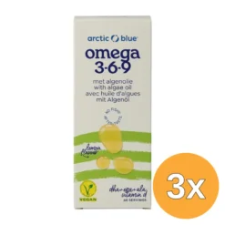 3x Arctic Blue Hennepzaad- En Algenolie Dha, Epa, Ala, Vitamine D (150 ml)