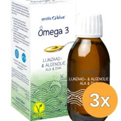 3x Arctic Blue Lijnzaad- & Algenolie Ala & Dha (150 ml)