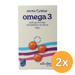 2x Arctic Blue Omega 3 Gummies DHA, EPA en Vitamine D (30 stuks)