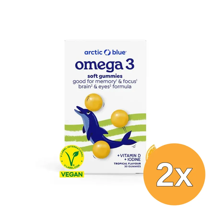 2x Arctic Blue Omega 3 Gummie Vegan (30 Gummies)