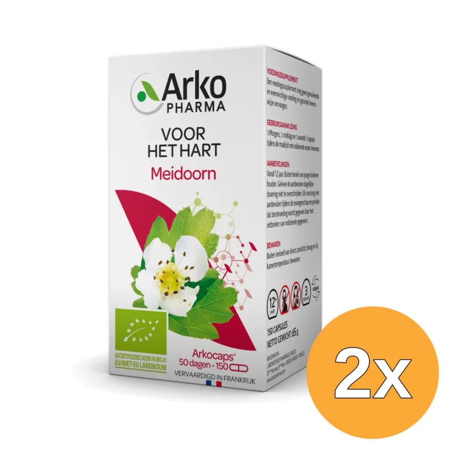 2x Arkocaps Meidoorn Bio (150 capsules)