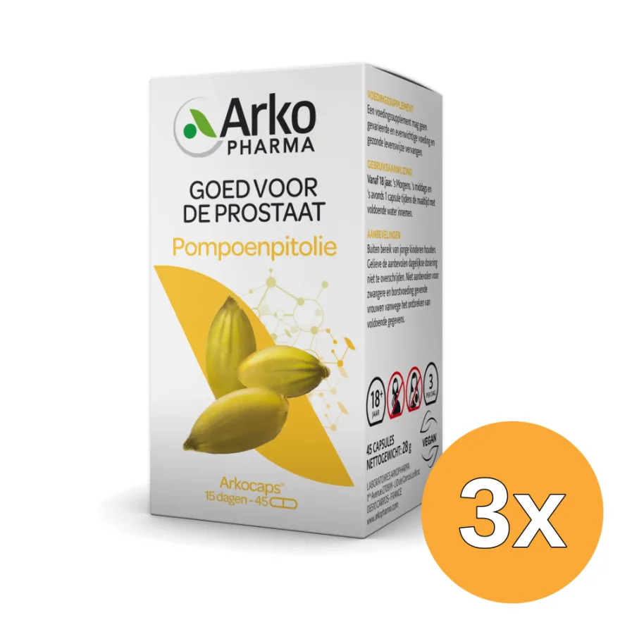 3x Arkocaps Pompoenpitolie (45 capsules)