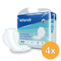 4x Attends Contours Air Comfort 8 (28 stuks)