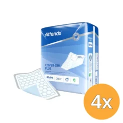 4x Attends Cover Dri Plus 80 x 90cm (30 stuks)