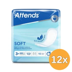 12x Attends Inlegger Soft Extra Plus 3 (10 stuks)