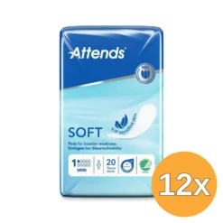 12x Attends Inlegger Soft Mini 1 (20 stuks)