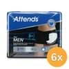 6x Attends Men Discreet Underwear Zwart Maat M (10 stuks)