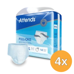 4x Attends Pull-ons 8 X-Large (14 stuks)