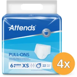 4x Attends Pull-Ons 6 Xs (22 stuks)