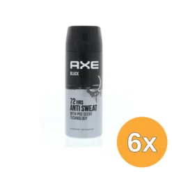 6x Axe Anti Perspirant Black (150 ml)