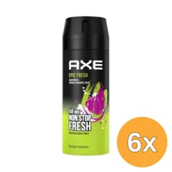 6x Axe Body Spray Epic Fresh (150 ml)