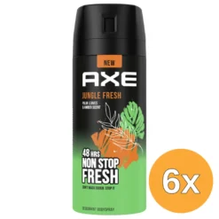 6x Axe Bodyspray Jungle Fresh (150 ml)