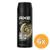 6x Axe Deodorant bodyspray gold temptation (150 ml)