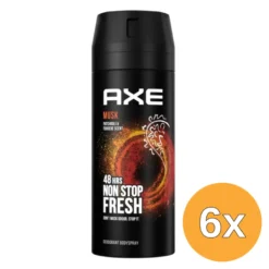 6x Axe Deodorant bodyspray musk (150 ml)