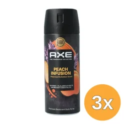3x Axe Deodorant Bodyspray Peach Infusion (150 ml)