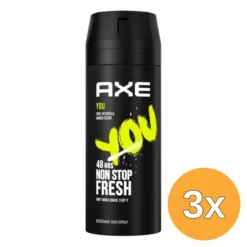 3x Axe Deodorant bodyspray you (150 ml)