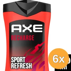 6x Axe Showergel 3In1 Recharge (250 ml)