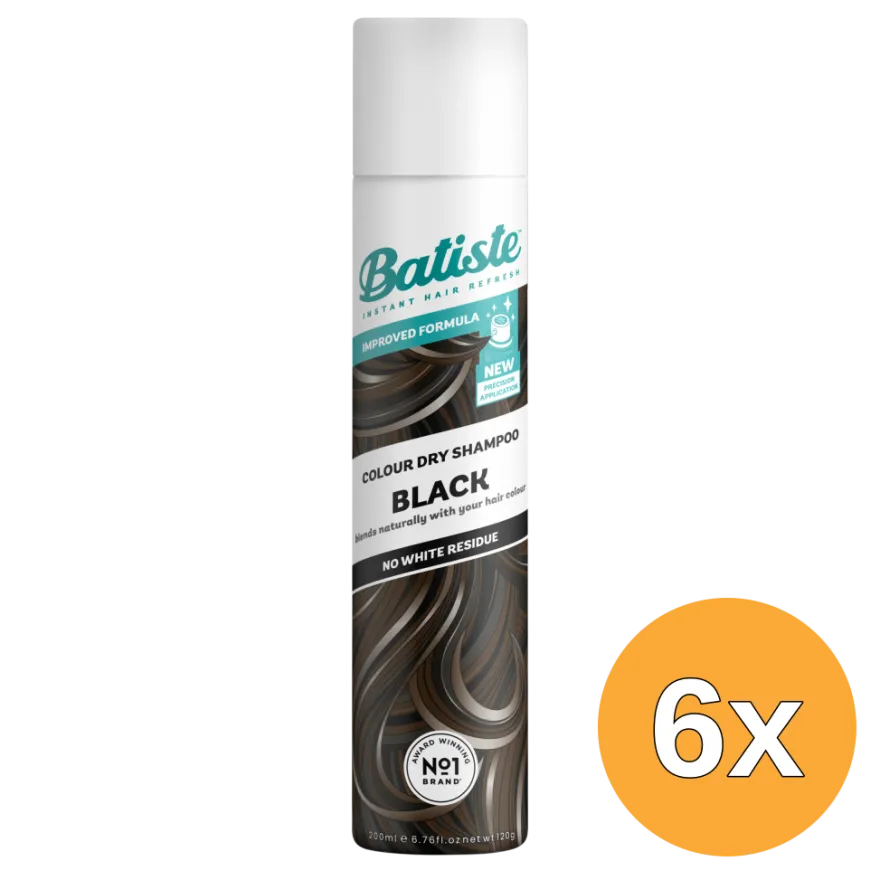 6x Batiste Colour Black (200 ml)