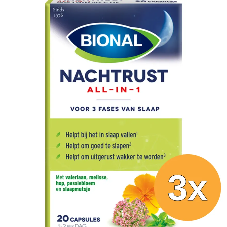 3x Bional Nachtrust All-In-1 (20 capsules)