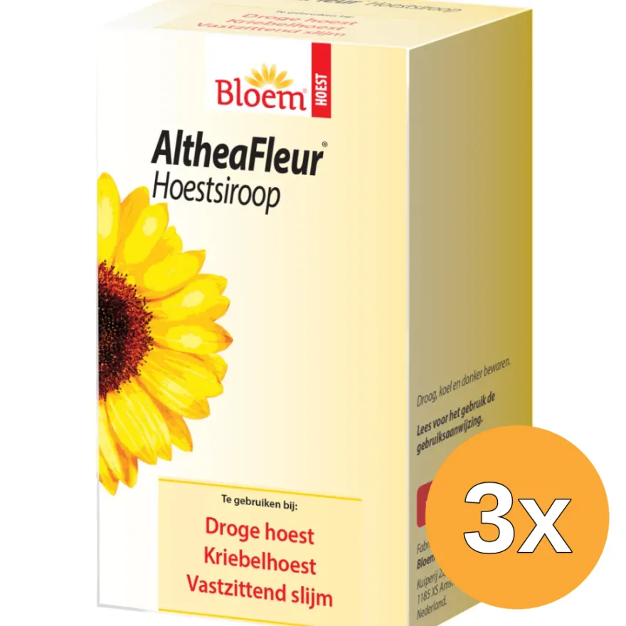 3x Bloem Altheafleur Hoestsiroop (200 ml)