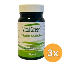 3x Bloem Chlorella & Spriulina Vitalgreen (200 tabletten)