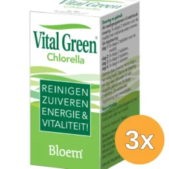 3x Bloem Chlorella Vitalgreen (200 tabletten)