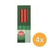 4x Bolsius Dinerkaarsen 230/20 Delicate Red (8 stuks)