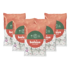 5x Bolsius Duurzaam Theelicht 8-Uur Zak Wit (45 stuks)