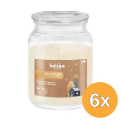 6x Bolsius Geurglas met deksel 135/100 True Glow Silent Night (1 stuk)