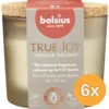 6x Bolsius Geurglas Met Kurk 66/83 True Joy Vanilla Delight (1 stuk)