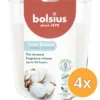 4x Bolsius Geurglas 97/85 True Scents Fresh Cotton (1 stuk)